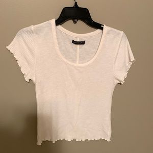 Abercrombie cropped sweater short sleeve top